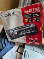 Autoradio cd Sony met luidsprekers 300W., Auto diversen, Autoradio's, Ophalen, Gebruikt