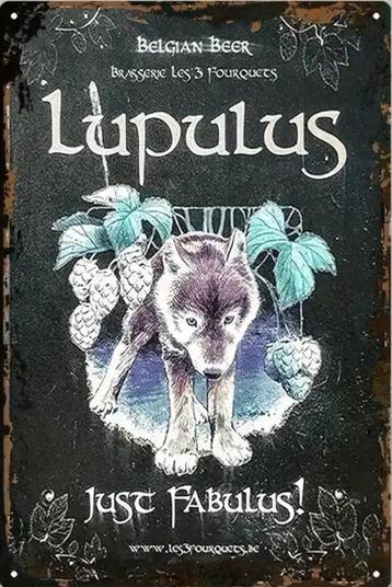 Reclamebord vintage Lupulus - mancave poolhouse nieuw beschikbaar voor biedingen