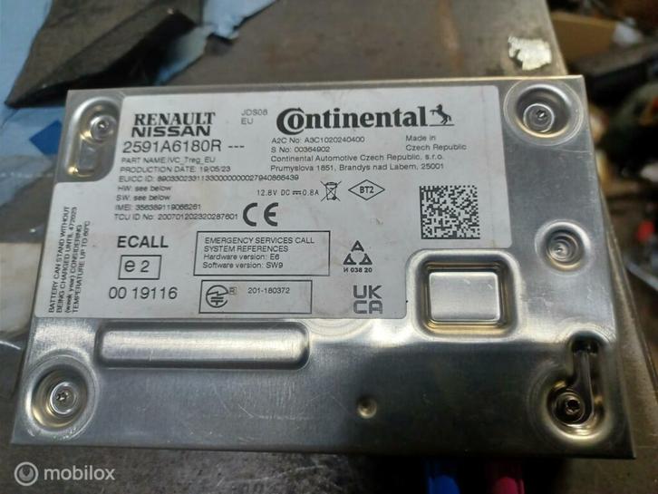 Telefoonmodule Renault Clio 282A41872R   2591a6180r, Autos : Pièces & Accessoires, Électronique & Câbles, Renault, Utilisé, Enlèvement ou Envoi