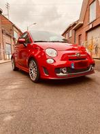 2015 Abarth 595 Turismo 118kw/160hp, Auto's, Abarth, Zwart, 4 cilinders, Leder, Handgeschakeld