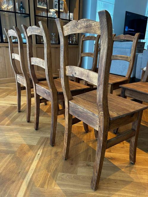 Eiken stoelen, Huis en Inrichting, Complete eetkamers, Gebruikt, Ophalen