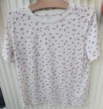 T-shirt met bloempjes van C&A maat M, Maat 38/40 (M), Ophalen of Verzenden, Korte mouw, Gedragen