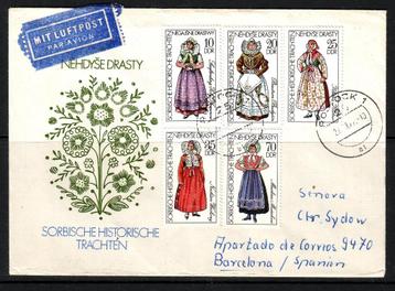 Postzegels DDR (10) : Diverse FDC's en brieven 2 beschikbaar voor biedingen