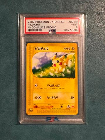 Pikachu McDonalds Promo - PSA 9 beschikbaar voor biedingen