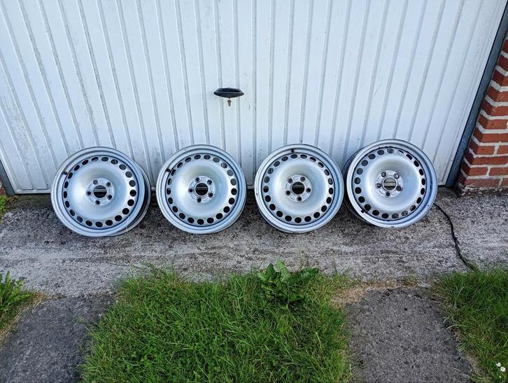 originele metalen velgen van Ford 5x108, Auto-onderdelen, Banden en Velgen, Velg(en), All Season, 16 inch, Gebruikt, Ophalen