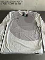 Witte Nike goalkeeper shirt Park IV w. Pads - maat M, Kleding | Heren, Sportkleding, Nieuw, Maat 48/50 (M), Ophalen of Verzenden