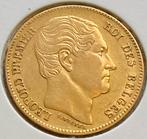 Gouden munt Leopold 1 , 20fr 1865 , Belgie , B-positie !!, Ophalen of Verzenden