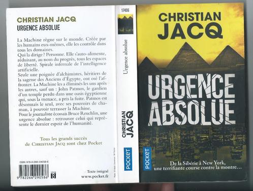 Christian Jacq : Urgence absolue, Boeken, Romans, Zo goed als nieuw, België, Ophalen of Verzenden