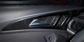 Audi C7 A6 S6 RS6 Carbon deurlijst links vooraan 4G