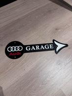 AUDI GARAGE GIETIJZER BORD 13,5 X 44,5, Verzamelen, Ophalen of Verzenden