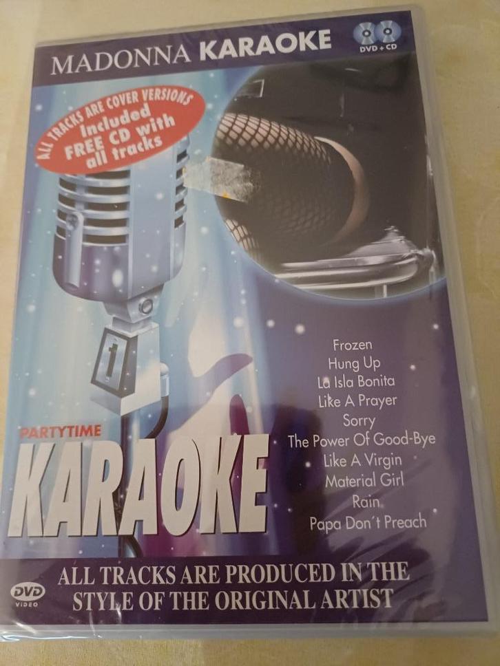 karaoke dvd en cd madonna of robbie williams, Cd's en Dvd's, Cd's | Wereldmuziek, Zo goed als nieuw, Overige soorten, Ophalen of Verzenden