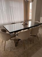 6 chaises LUISA – Westwing – Velours beige, Ophalen of Verzenden, Zo goed als nieuw