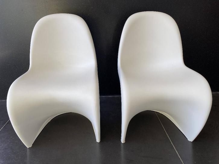 Panton chair Junior, Vitra, Huis en Inrichting, Stoelen, Zo goed als nieuw, Twee, Kunststof, Wit, Ophalen