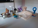 Petits jouets, doudou pour bébé. Le lot de 7 pièces : 5 €, Enlèvement ou Envoi, Comme neuf, Hochet