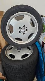 MERCEDES BENZ AMG MONOBLOCK 17" ZILVER ORIGINELE, Ophalen, Gebruikt