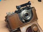 Leica II met Elmar, hoesjes en zoeker, Gebruikt, Ophalen of Verzenden, Compact, Leica