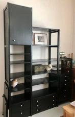 Lundia Original modulaire boekenkast/wandmeubel zwart, Huis en Inrichting, 50 tot 100 cm, 25 tot 50 cm, Gebruikt, Vintage