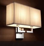 2x Wandlamp Westbrook met plissé kap, Verzenden, Gebruikt, Metaal, Modern chic