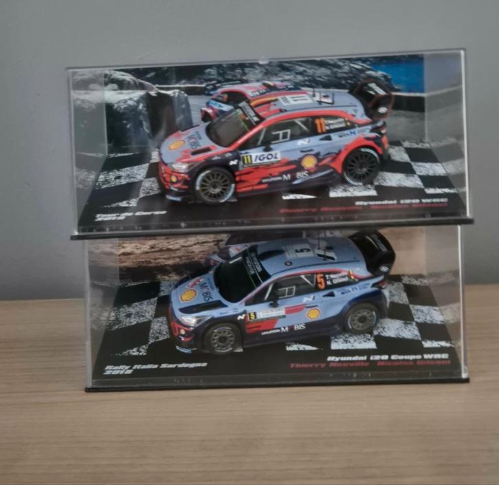 Lot 2 hyundai i20 wrc 1/43 T.Neuville-N.Gilsoul, Hobby & Loisirs créatifs, Voitures miniatures | 1:43, Enlèvement ou Envoi