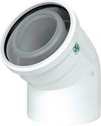 Ubbink Rolux bocht 45 - 80/125 - Nieuw (2 x beschikbaar), Overige materialen, Bochten, Nieuw, Ophalen of Verzenden