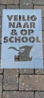 Sjabloon veilig naar school , stevig kunststof 90x60 cm, Huis en Inrichting, Ophalen, Zo goed als nieuw