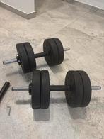 Haltères 30kg musculation kit 2-en-1, Ophalen, Zo goed als nieuw
