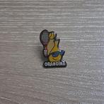 PIN - ORANGINA - LIMONADE - LEMONADE - TENNIS, Verzamelen, Verzenden, Gebruikt, Merk, Speldje of Pin