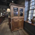 Vintage houten vitrinekast / buffetkast / kast, Huis en Inrichting, Kasten | Vitrinekasten, Ophalen of Verzenden