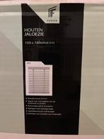 Houten jaloezieën, Huis en Inrichting, Stoffering | Gordijnen en Lamellen, Ophalen, Wit, Nieuw, 50 tot 100 cm