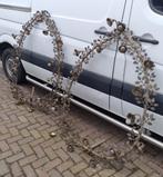 2x Antieke rozenkrans lampen, zeer speciaal, Antiek en Kunst, Ophalen, Koper