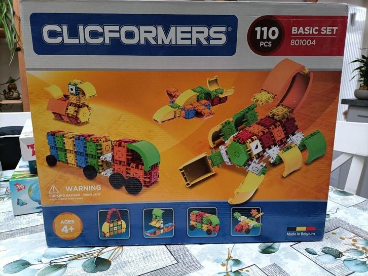 Clicformers Bouwspel - Basic Set (110 pcs), Kinderen en Baby's, Speelgoed | Bouwstenen, Gebruikt, Overige merken, Ophalen