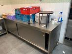 inox werktafel + tweede werktafel met opbergruimte, Zakelijke goederen, Horeca | Keukenapparatuur, Ophalen
