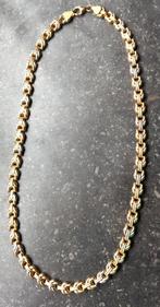 18k gouden halsketting wit en geel goud, Ophalen of Verzenden, Gebruikt, Wit, Goud