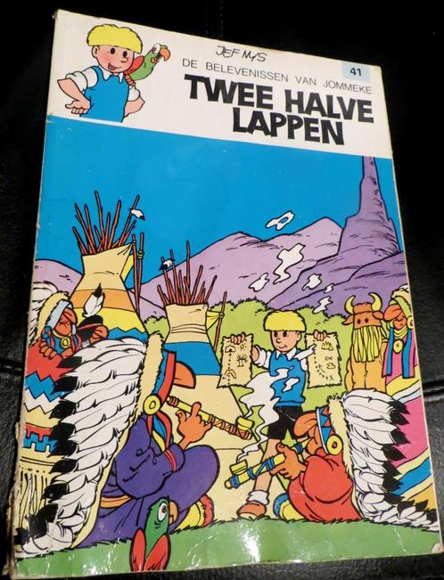 BD - DE BELEVENISSEN VAN JOMMEKE - TWEE HALVE LAPPEN JEF MYS, Boeken, Stripverhalen, Gelezen, Eén stripboek, Verzenden