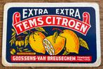 Speelkaart TEMS CITROEN/GOOSSENS-VAN BREUSEGHEM/Temsche, Ophalen of Verzenden, Zo goed als nieuw, Speelkaart(en)