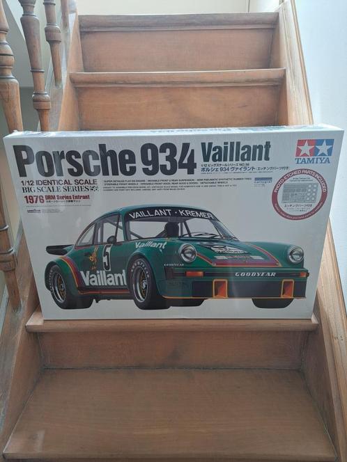 Tamiya Porsche 934 Vaillant 1/12, Hobby en Vrije tijd, Modelbouw | Auto's en Voertuigen, Nieuw, Auto, Groter dan 1:32, Tamiya
