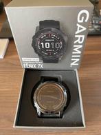 Garmin fenix 7x sapphire solar, Handtassen en Accessoires, Sporthorloges, Ophalen, Gebruikt, Zwart, Garmin