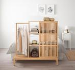 IKEA open kledingkast bamboe met schuifdeur, bijna nieuw, Ophalen, 100 tot 150 cm, 100 tot 150 cm, Zo goed als nieuw