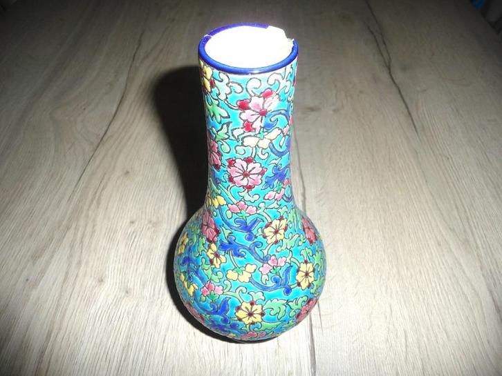 Longwy vaas (beschadigd), Antiek en Kunst, Antiek | Keramiek en Aardewerk, Ophalen of Verzenden