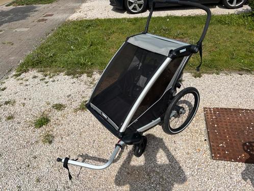 Thule Chariot Lite Double, Fietsen en Brommers, Fietsaccessoires | Aanhangwagens en Karren, Zo goed als nieuw, Ophalen