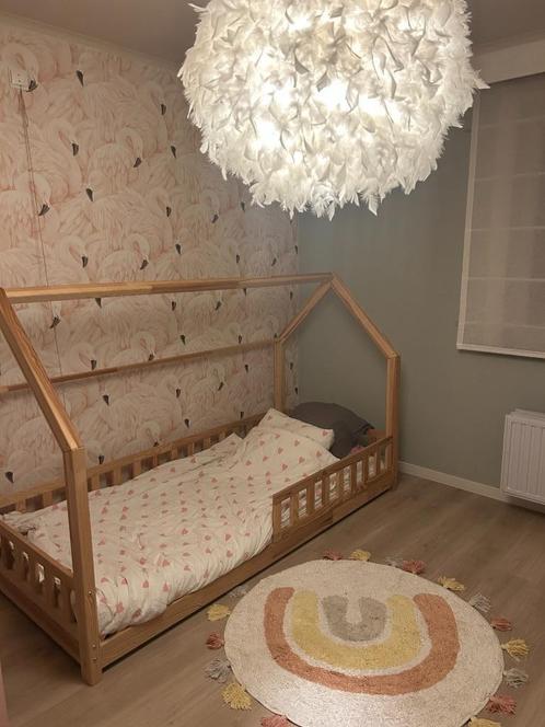 Kinderbed huisje, Kinderen en Baby's, Kinderkamer | Bedden, Zo goed als nieuw, 180 cm of meer, 85 tot 100 cm, Lattenbodem, Ophalen