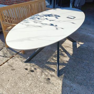 Prachtige tafels voor binnen of buiten, Tuin en Terras, Tuintafels, Ophalen, Zo goed als nieuw, Ovaal