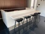Kookeiland 3m x 1,3m, Huis en Inrichting, Keuken | Keukenelementen, Ophalen, Gebruikt, 75 cm of meer, Wit