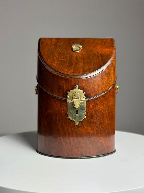 Engelse brievenhouder Mahonie 18e eeuw, Antiek en Kunst, Curiosa en Brocante, Ophalen