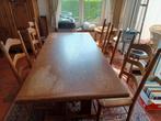 Table et 6 chaises en chêne massif, Maison & Meubles, Tables | Tables à manger, Enlèvement, Utilisé