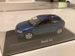 Audi A3 mk2 1:43 blauw, Hobby & Loisirs créatifs, Voitures miniatures | 1:43, Enlèvement ou Envoi, Neuf