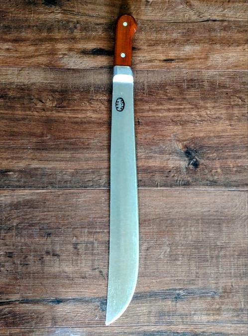 Vintage Machete van RGA Matão Brasil met Lederen Foedraal, Collections, Objets militaires | Général, Autres, Enlèvement ou Envoi