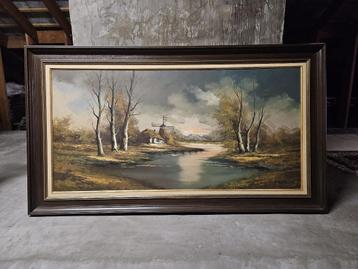Schilderij Franken in mooi antiek kader beschikbaar voor biedingen