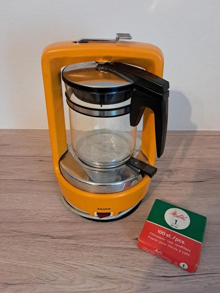 Cafetière Krup vintage 1960, Elektronische apparatuur, Koffiezetapparaten, Gebruikt, Koffiemachine, Ophalen of Verzenden