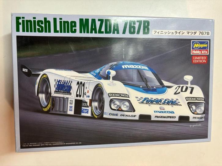 Modelbouw Type: Finish line MAZDA 767B – limited edition, Hobby en Vrije tijd, Modelbouw | Auto's en Voertuigen, Zo goed als nieuw
